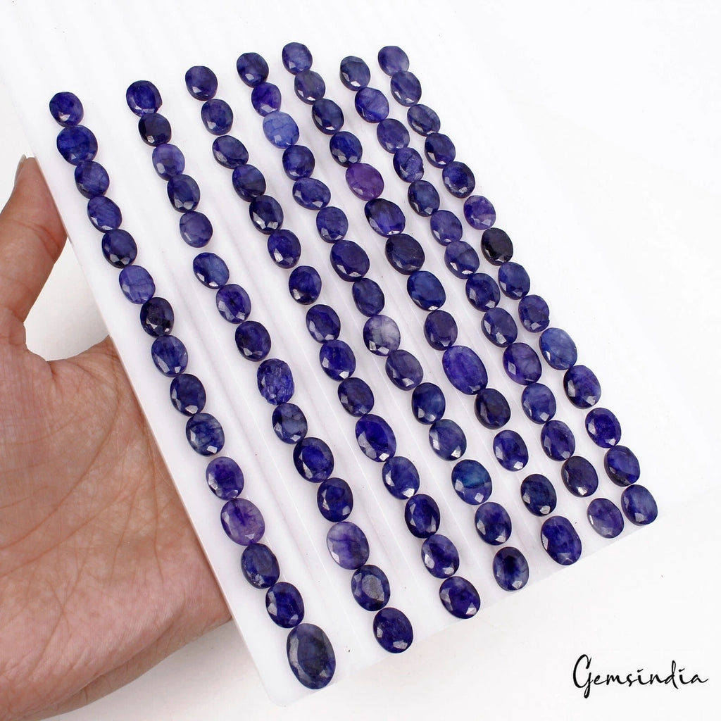 340 Ct/107 Pcs Natural Blue Beryl Oval Cut Loose 10-14mm Jewelry Kind Gemstones