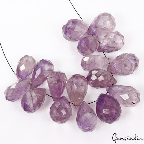 Amethyst Lot, Loose Gemstone, Untreated, Purple — 18 Pieces, 20mm to 25mm, 550 Ct