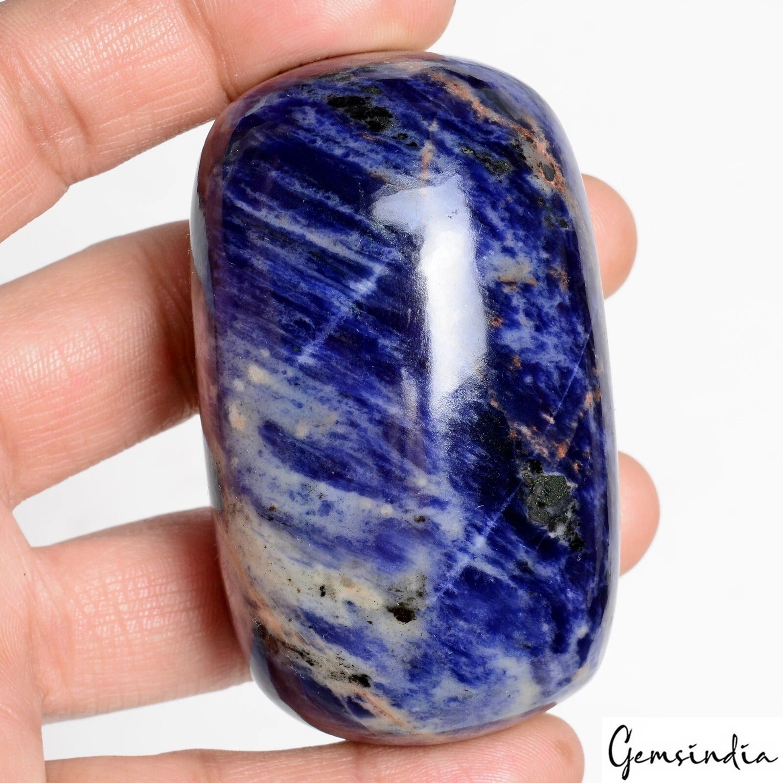 Natural Untreated Blue Sodalite Cushion Cab Earth Mined Loose Gemstone 950 Cts