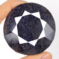 2130Ct Natural African Earth Mined Blue Sapphire Round Cut Huge Gemstone-68x46mm