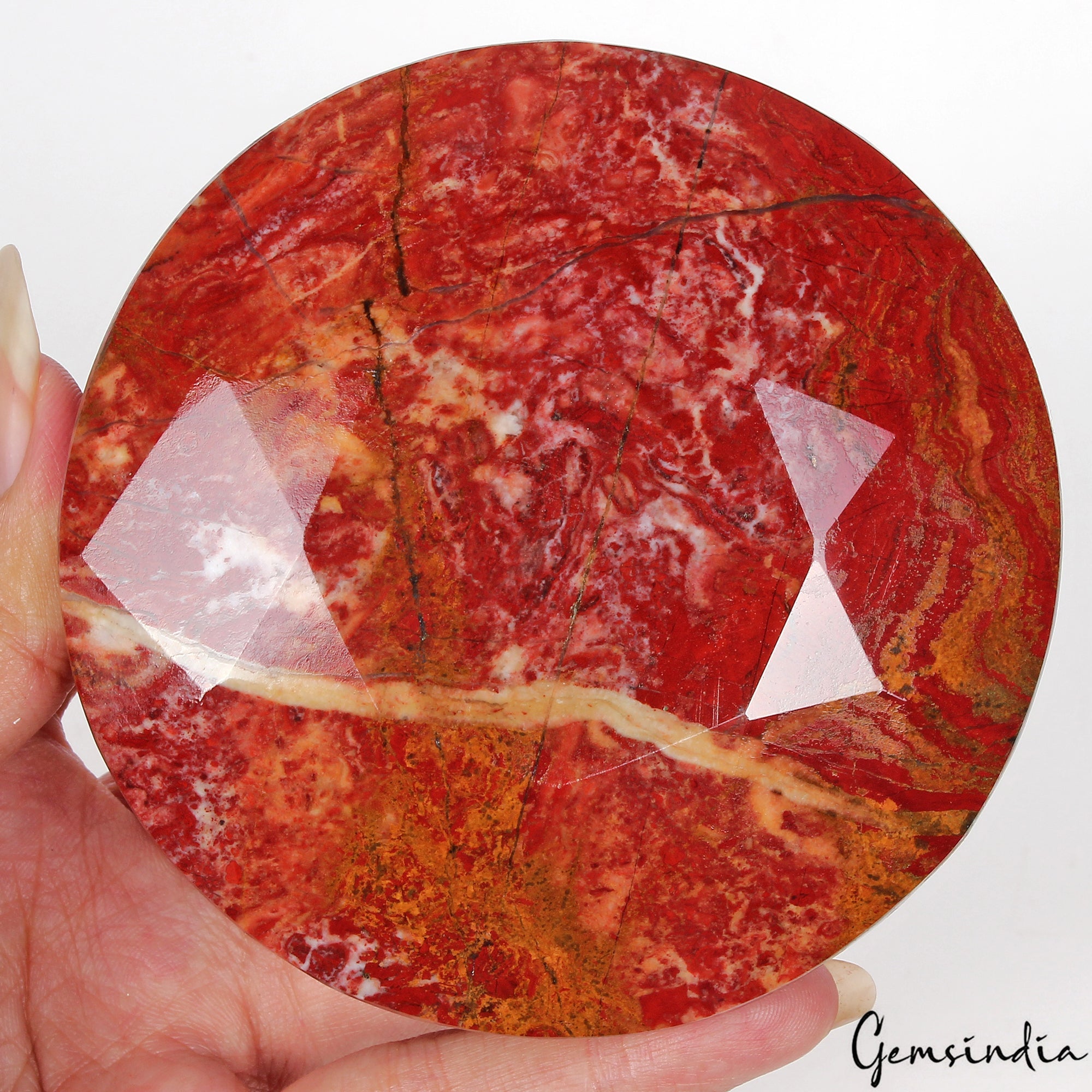 Museum Size 3020 Cts Natural Untreated Red Jasper Round Faceted Huge Loose Gem
