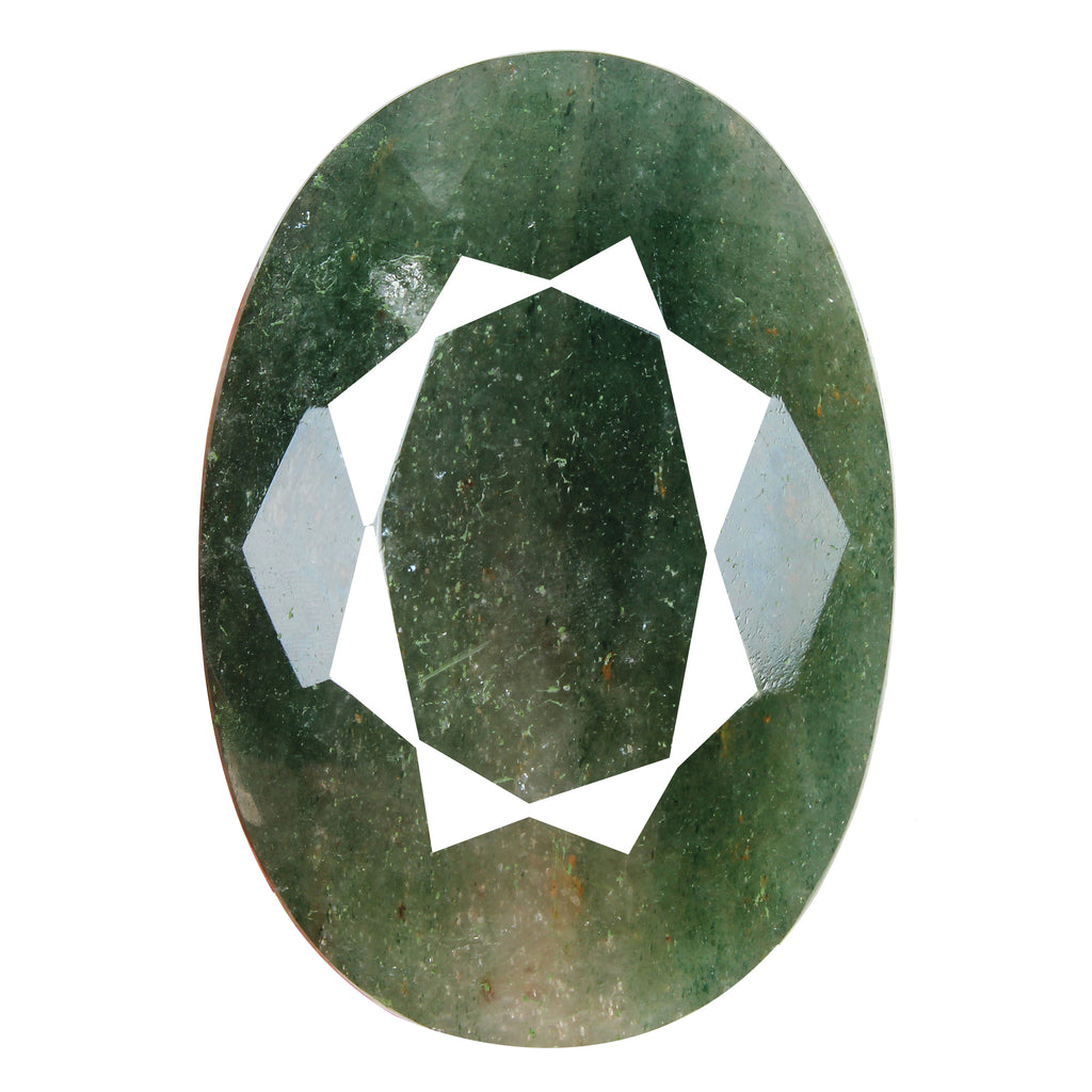 Strawberry Quartz Loose Gemstone, Green — 103 x 72 x 46mm, 2640 Ct, Madagascar