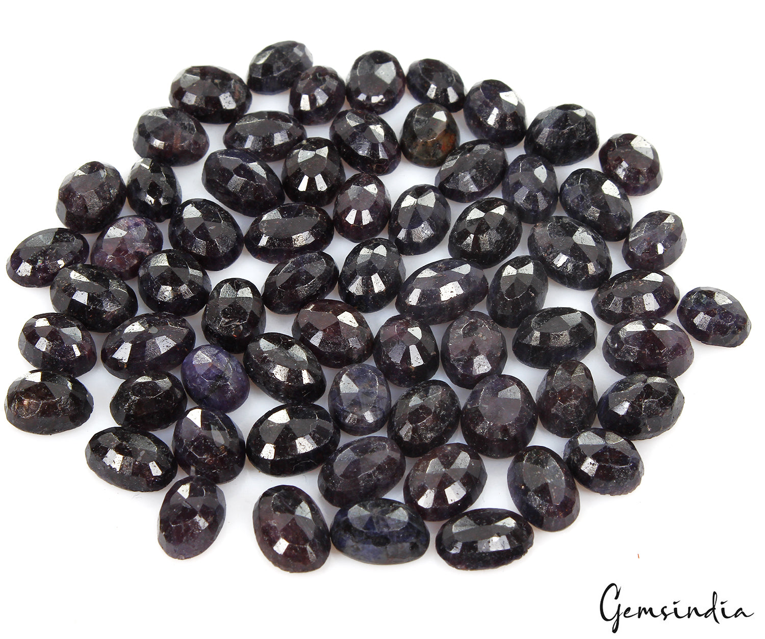 295 Cts/64 Pcs Natural Blue Sapphire Oval Cut 9-11mm Loose Wholesale Gems Lot