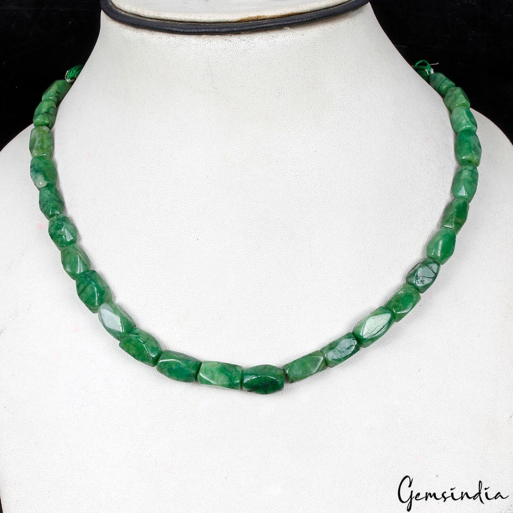 132.30 Ct Natural Green Brazilian Nugget Cut Loose Bead Gems For Making Jewelry