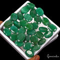 Emerald Lot, Loose Gemstone, Color Enhanced, Green — 31 Pieces, 16mm to 20mm, 500 Ct, Brazil