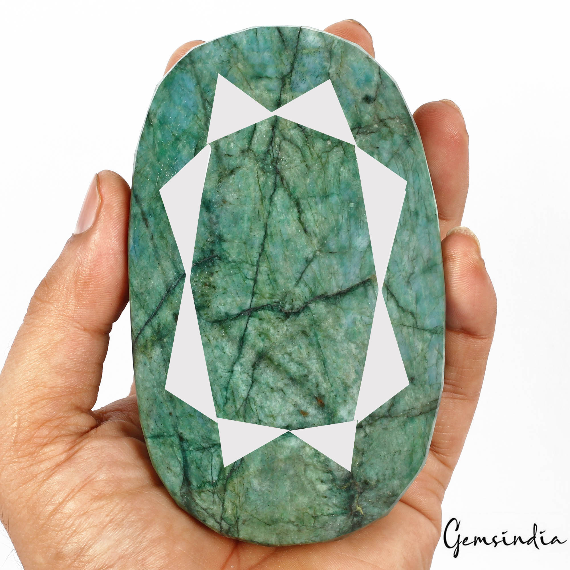 Museum Size 3900 Cts Natural Brazilian Green Emerald Oval Faceted Huge Loose Gem