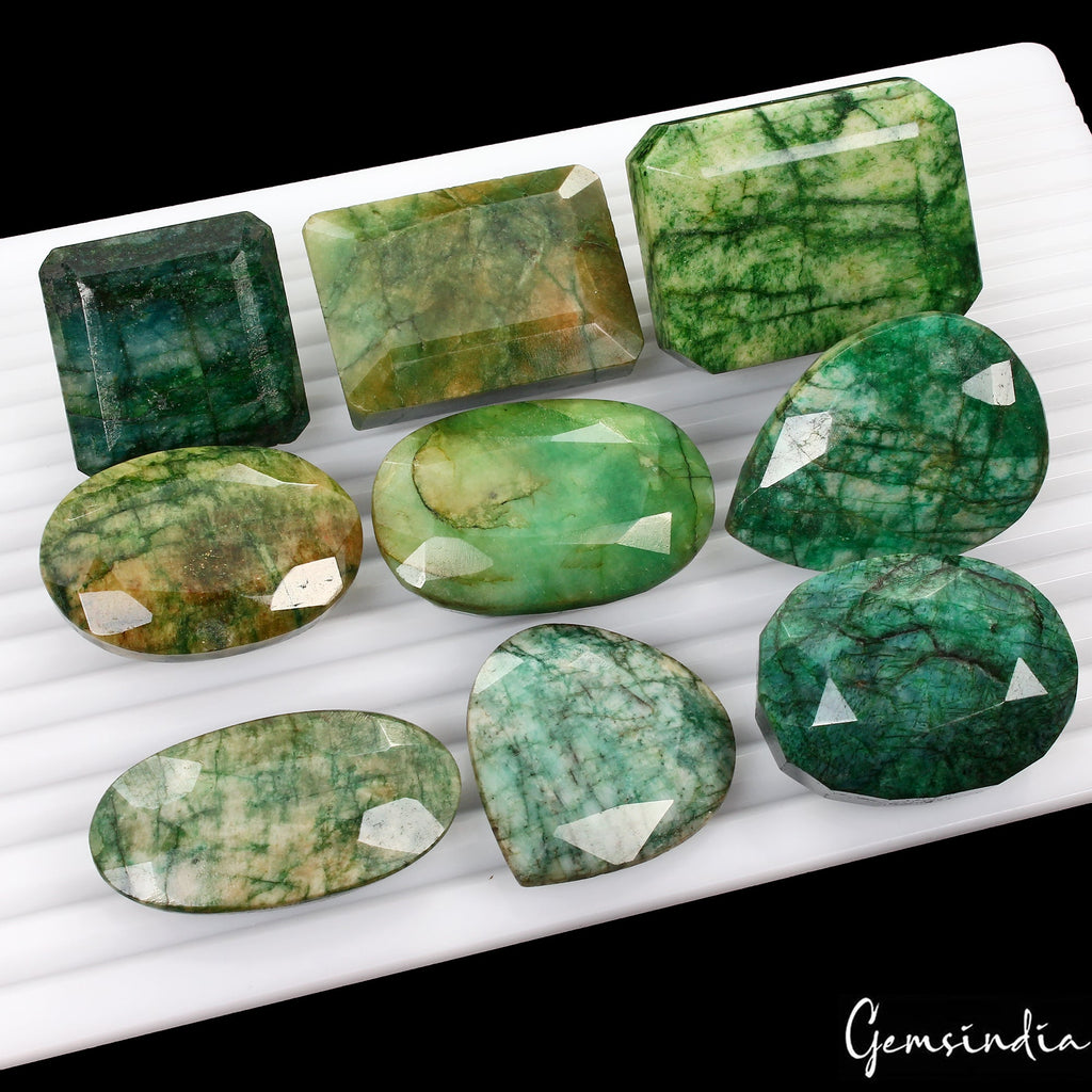 2060 Cts Natural Brazilian Emerald Mix Cut Earth Mined Gems Wholesale Bulk Lot