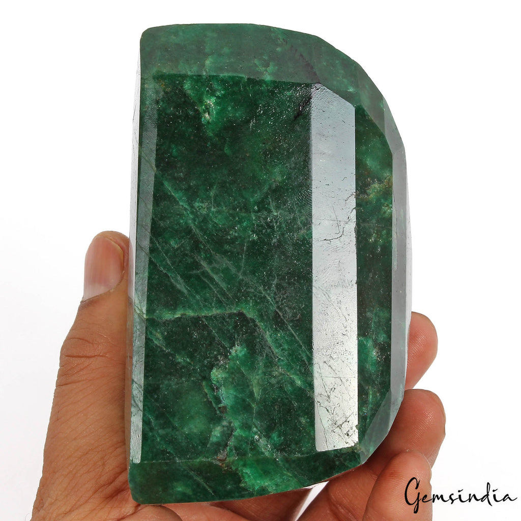 Huge 4830 Cts Natural Brazilian Bottle Green Emerald Octagon Cut Museum Size Gem
