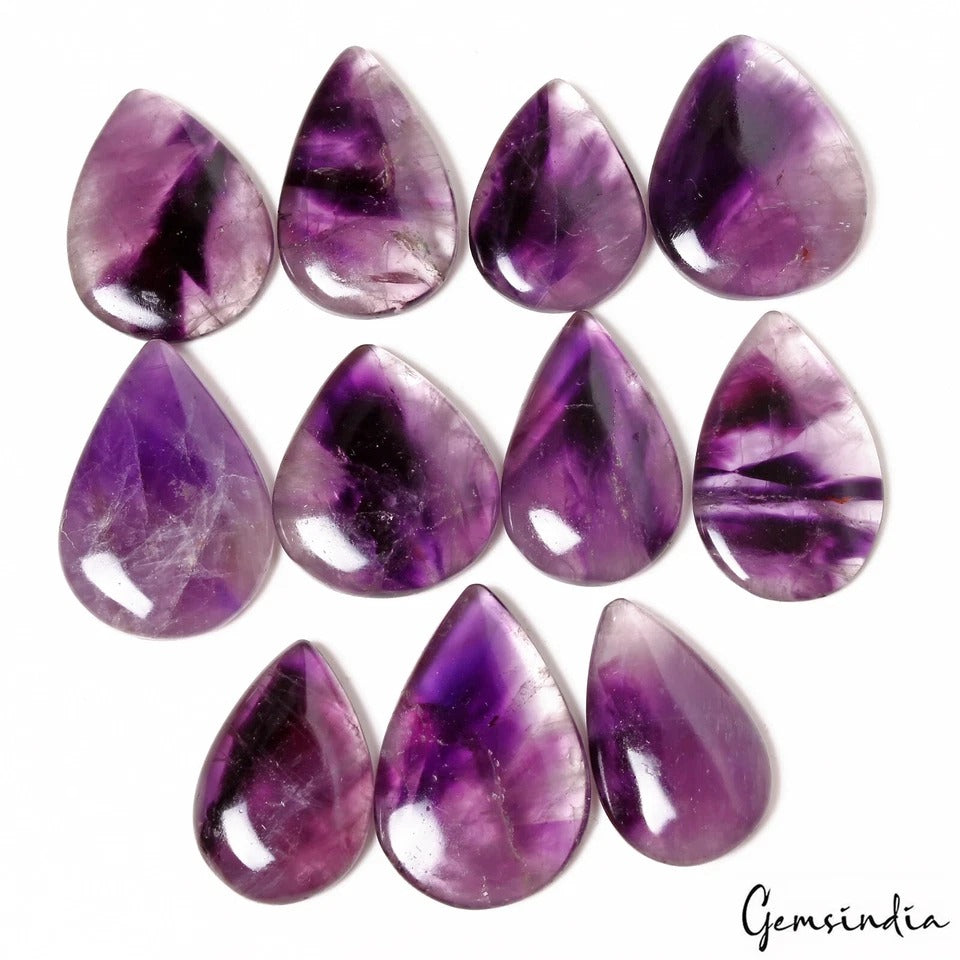 Amethyst Cabochon, Untreated, Purple — 30mm to 39mm, 450 Ct, Brazil