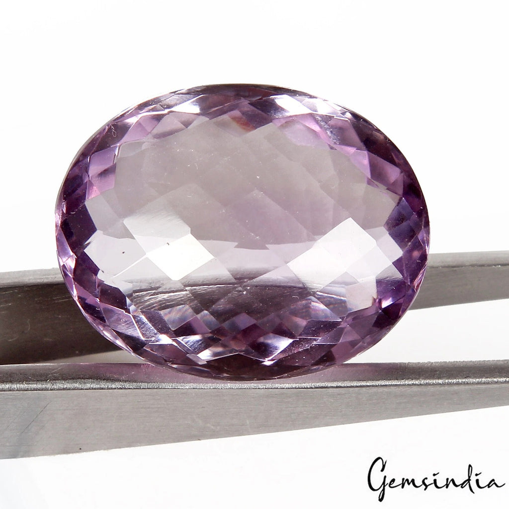 Amethyst Loose Gemstone, Untreated — 23 x 18 x 11mm, 28.20 Ct, Brazil