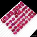 320 Ct Natural Red Pink Beryl Oval Faceted Loose Wholesale Gemstone Lot 50 Pcs