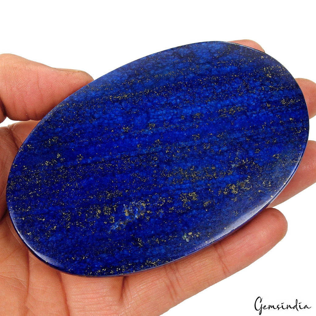 1770 Ct Natural Gold Flecks Blue Lapis Lazuli Oval Cabochon Huge Museum Size Gem