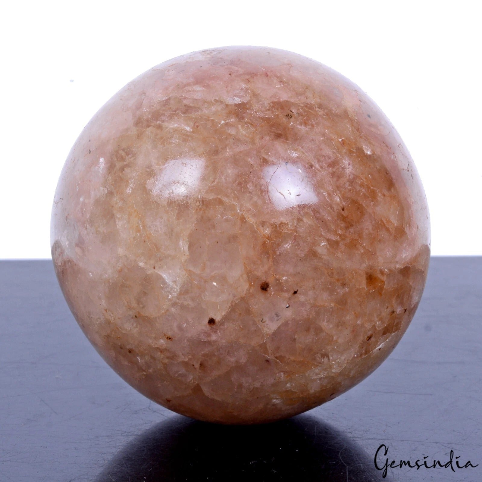 2400 Ct Natural Peach Aventurine Crystal Healing Home Decor Huge Gem Sphere/Ball