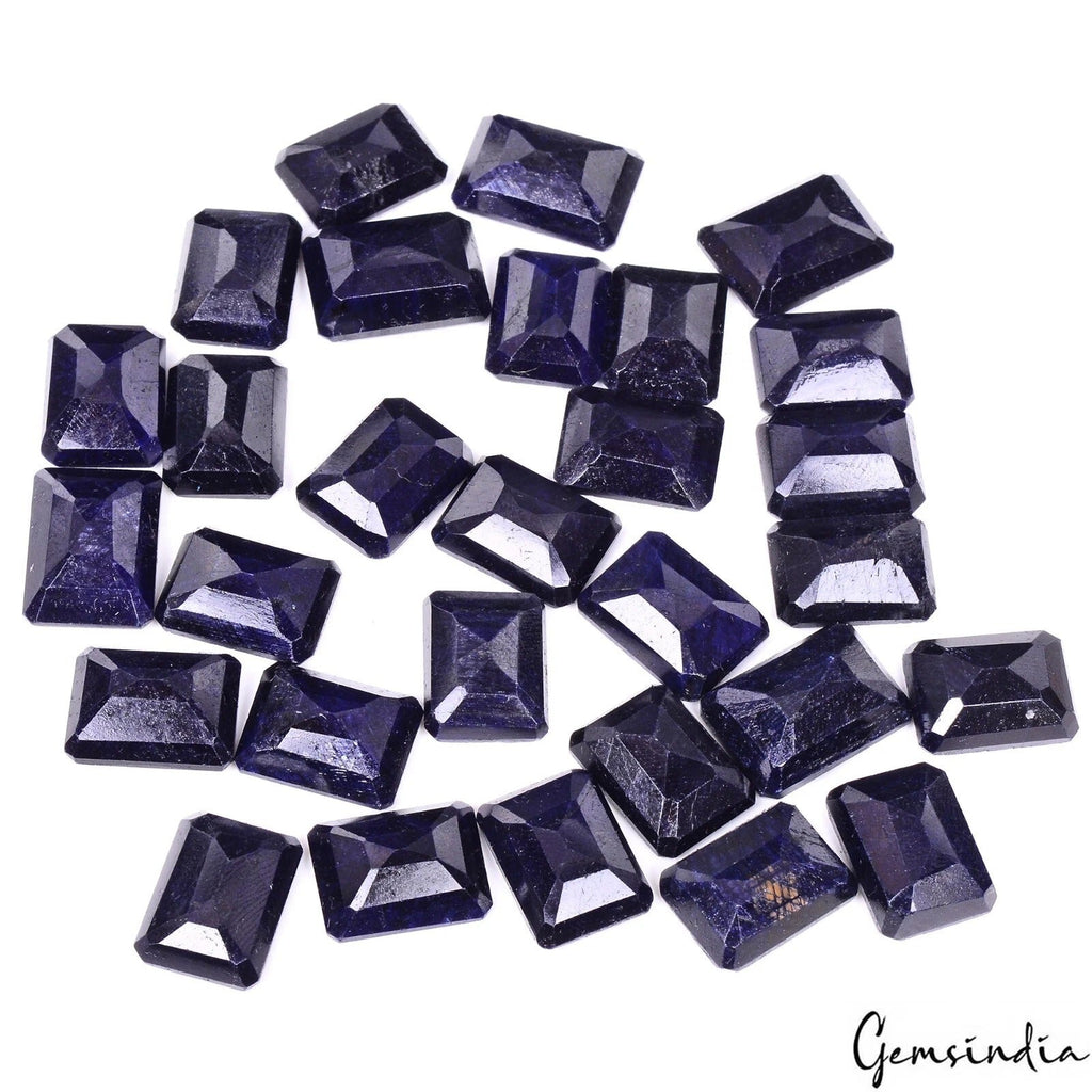 Certified 420 Ct/29 Pcs Natural Blue Sapphire Octagon Cut Loose Gems For Jewelr