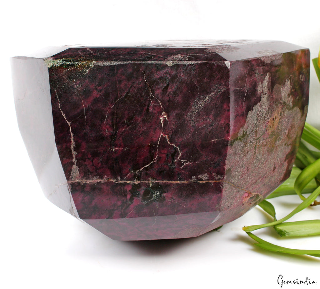 9.8 Kilo Natural Untreated Dark Red Ruby Hexagon Cut Loose Museum Size Gemstone