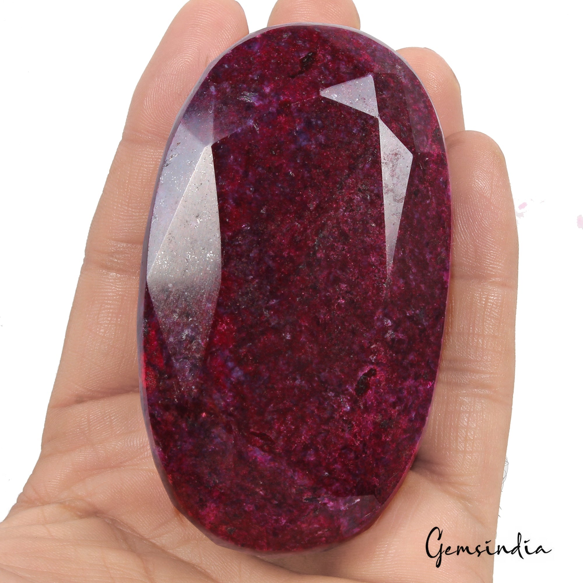1980 Ct Natural Ruby Huge Size Oval Faceted Earth Mined Gemstone From Madagascar