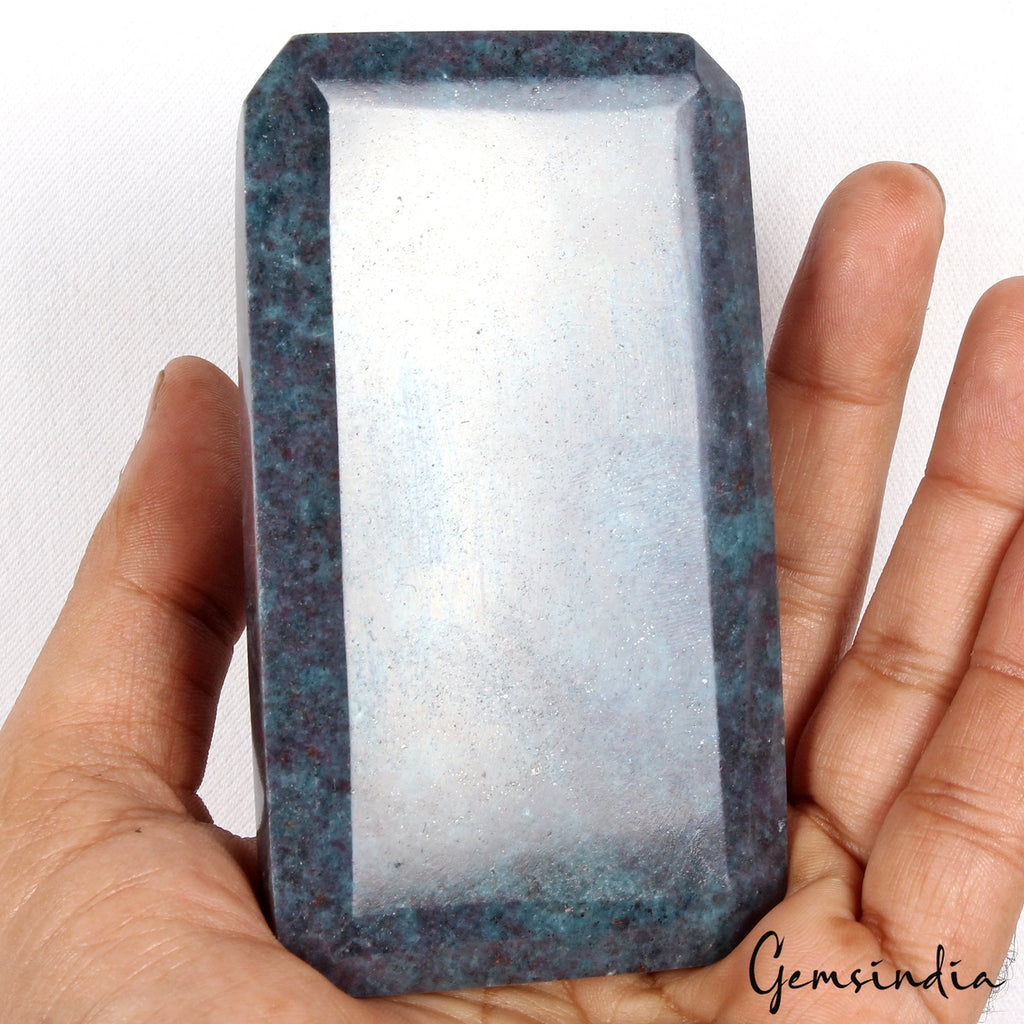 510 gram Natural Untreated Ruby Kyanite Octagon Cut Earth Mined Loose Gemstone