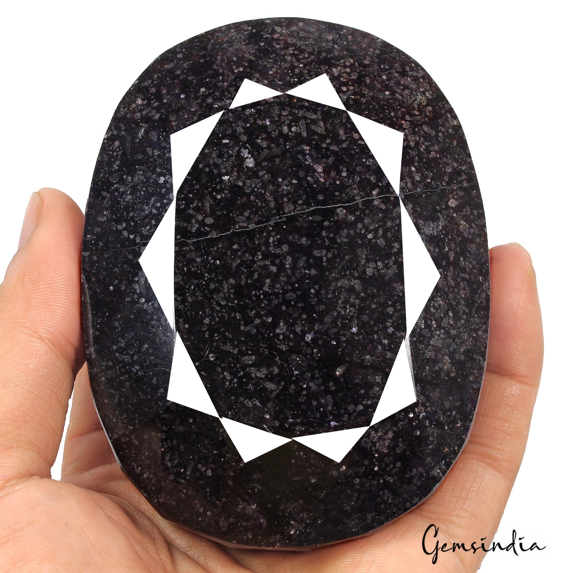 Large 2900 Ct Natural Oval Cut Faceted Sapphire Earth Mined Huge Size Gemstone