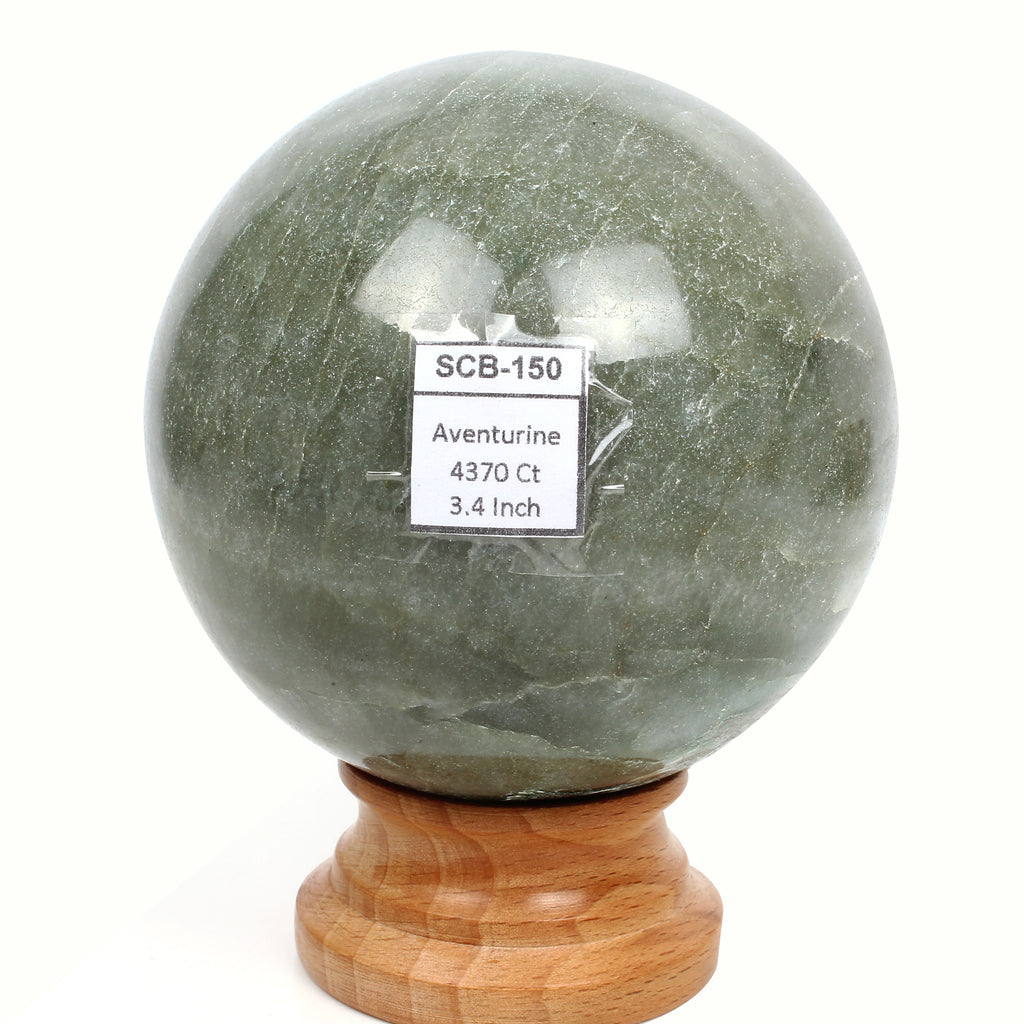 Aventurine Sphere, Green — 3.4 Inch in diameter, 0.87 Kg (4370 Ct), Madagascar