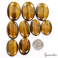520 Ct Natural Blue Fire Pietersite Tiger Eye Oval Cabochon Loose Gemstones/9 Pc