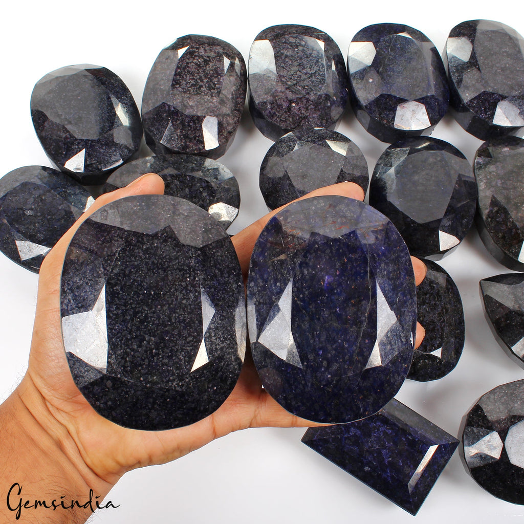 10 Kilo Natural Blue Sapphire Mix Shape Museum Size Loose Gemstones 81-101mm