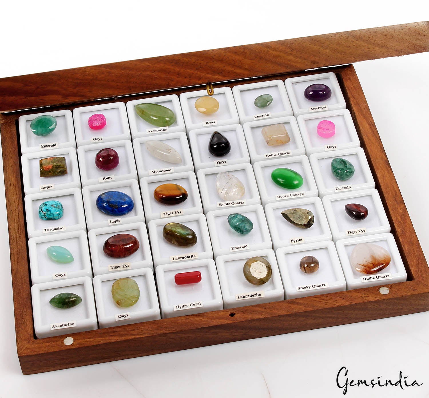 Onyx Lot, Loose Gemstone, Color Enhanced, Multi Color — 30 Pieces, 9mm to 25mm, 258.30 Ct, India