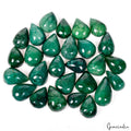 440 Ct Natural Green Emerald Pear Cab Loose 16-24mm Jewelry Making Gemstones Lot