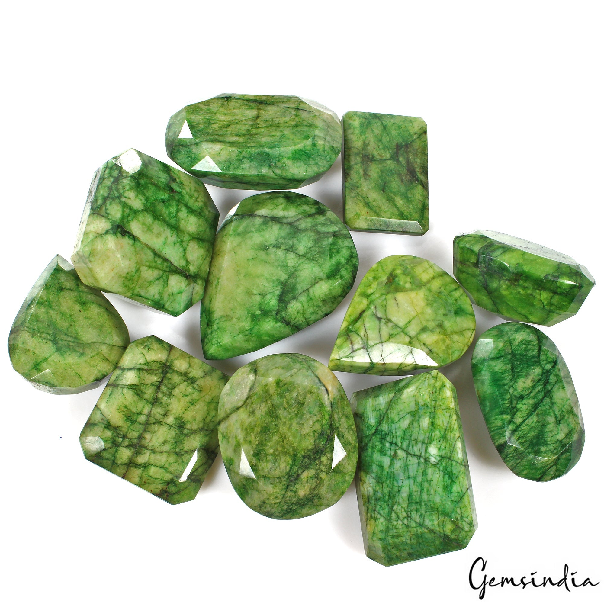 Super Wholesale 4620 Cts/11 Pcs Natural Brazilian Green Emerald Mix Cut Gems Lot