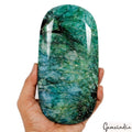 Emerald Loose Gemstone, Oval Cut, Color Enhanced — 7.3x3.75x1.75 Inch, 6450 Ct (1.29 Kg), Brazil
