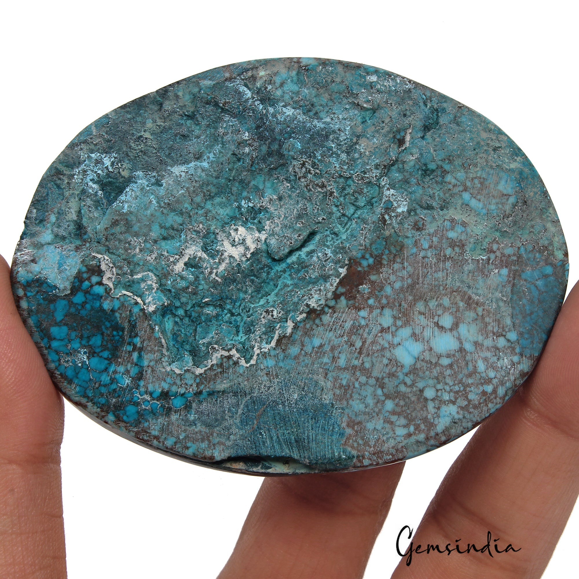 Superb Blue Turquoise 430 Ct Oval Cabochon Arizona Spiderweb Loose Gems From U.S