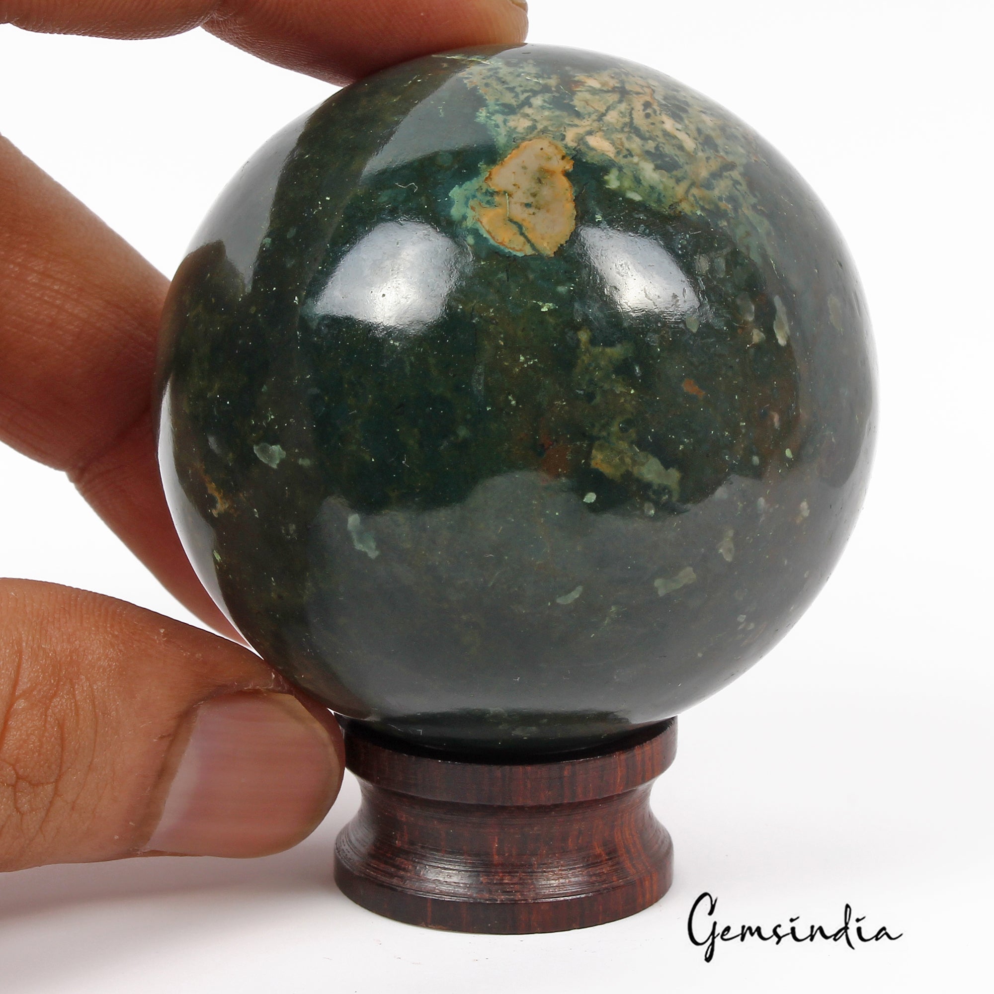 1130 Cts Natural Bloodstone Jasper Crystal Reiki/Healing Mineral Gem Huge Sphere
