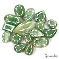 1420 Cts/16 Pcs Natural Brazilian Green Emerald Mix Faceted Wholesale Gems Lot