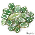 Emerald Lot, Loose Gemstone, Mix Assorted Faceted Cut, Green — 16 Pieces, 25mm to 65mm, 1420 Ct, Brazil