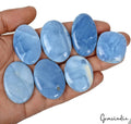 330 Cts/7 Pcs Natural Untreated Australia Blue Opal Cab Loose Gems For Jewelry