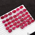 350 Ct Natural Red Bixbite Beryl Mix Cut Loose Faceted 14-18mm Gemstones~38 Pcs