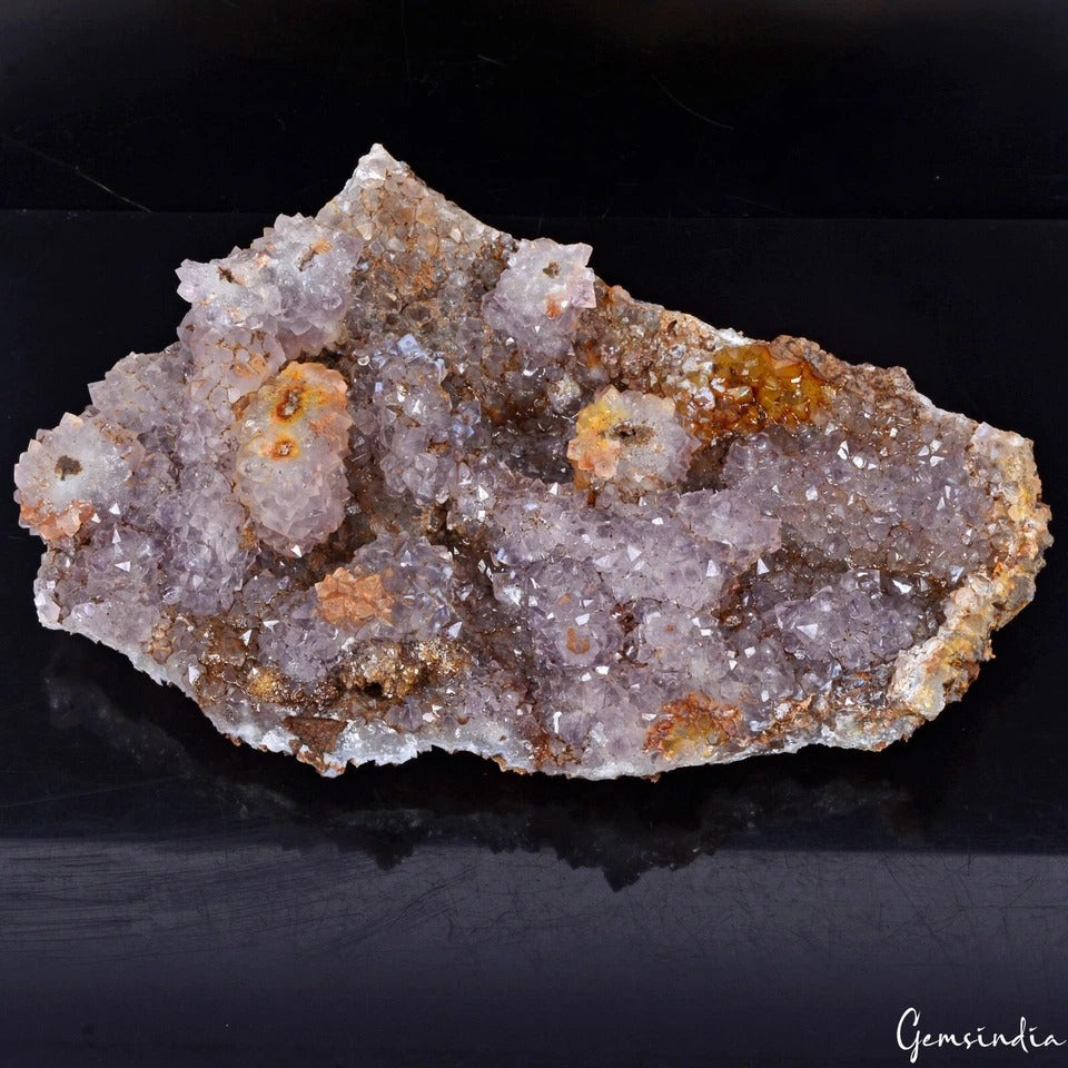 1.6LB Huge Natural Purple Amethyst Geode Quartz Cluster Crystal Specimen Healing