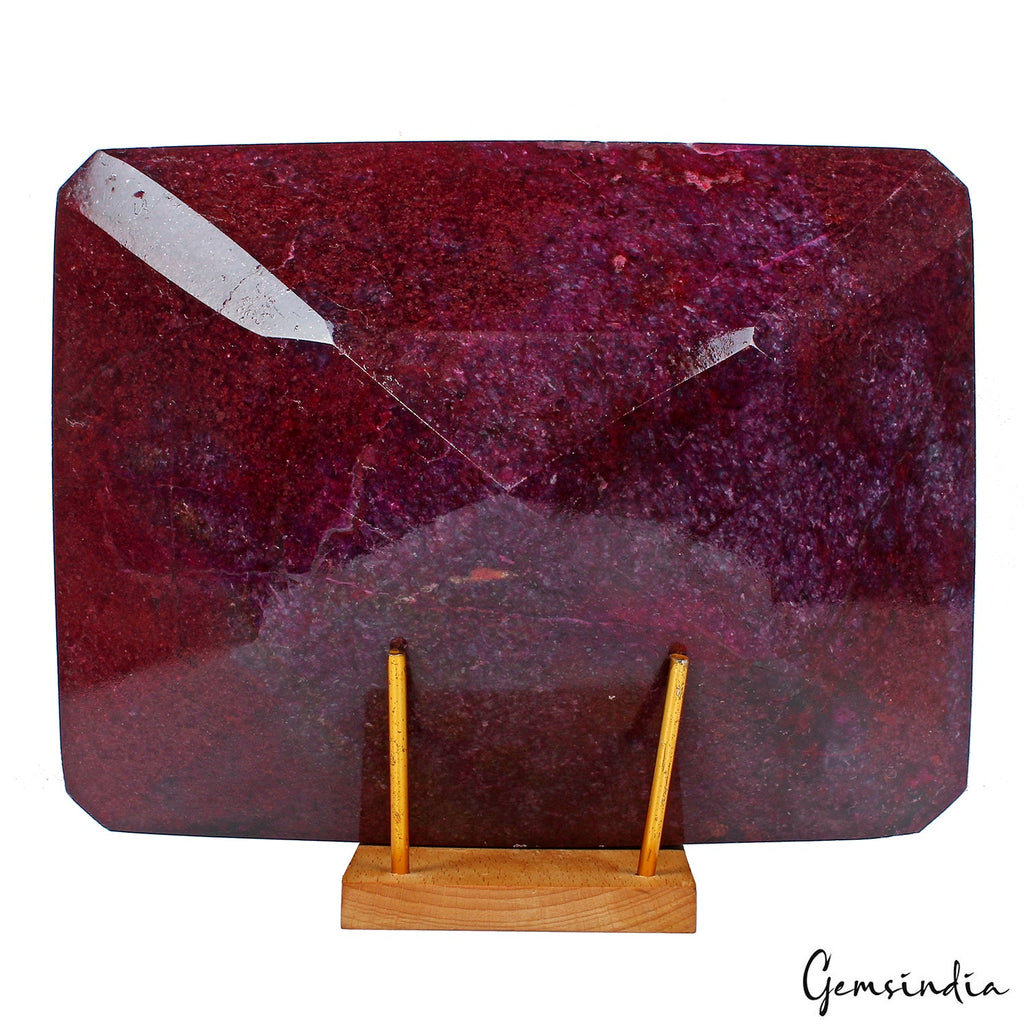 RARE 6.2 Kilo Natural HUGE Red Ruby Museum Grade Octagon Cut Loose Gemstone