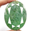 640 Cts Natural Green Emerald Oval Faceted Earth Mined Loose Huge Gem 77X60X35mm
