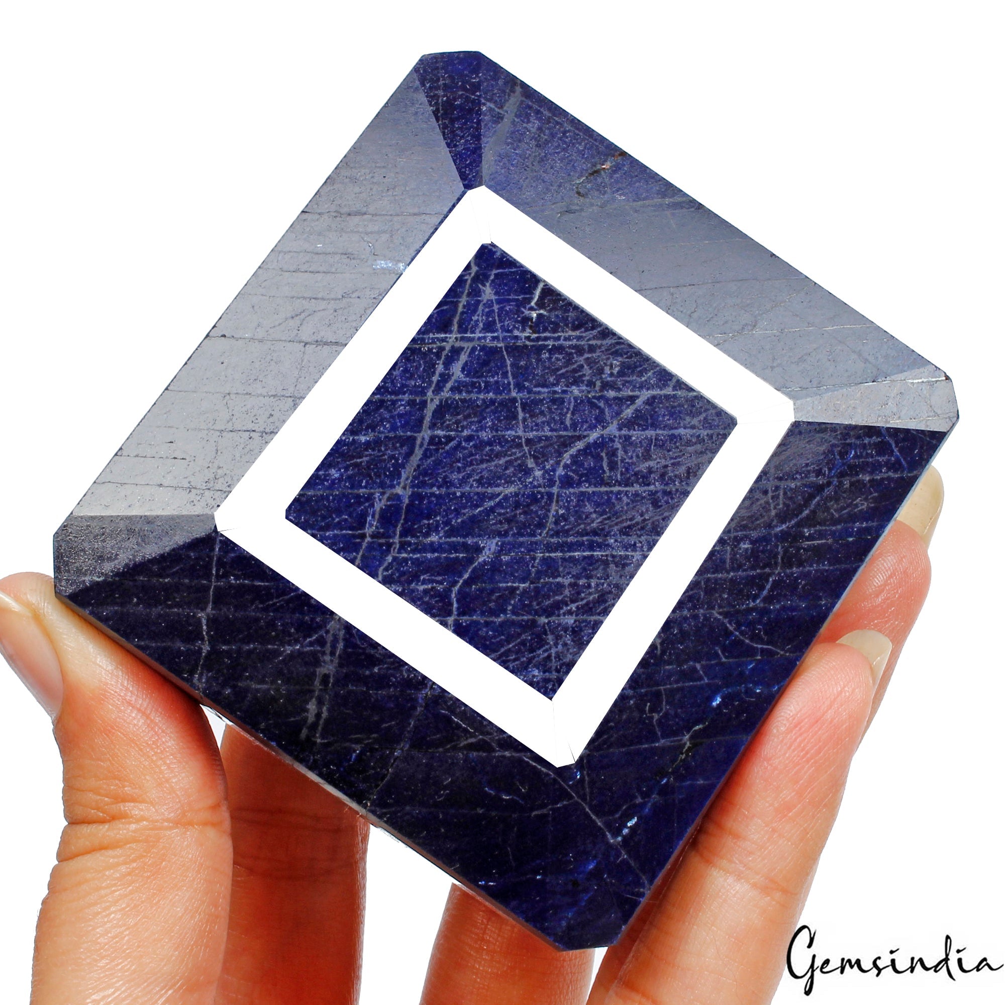 Certified 2030 Ct Natural African Royal Blue Sapphire Octagon Cut Huge Loose Gem