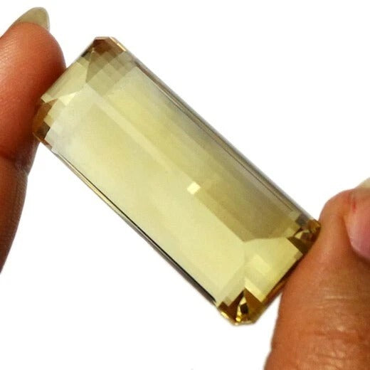 Citrine Loose Gemstone, Untreated, Yellow — 38 x 16 x 12mm, 63.75 Ct
