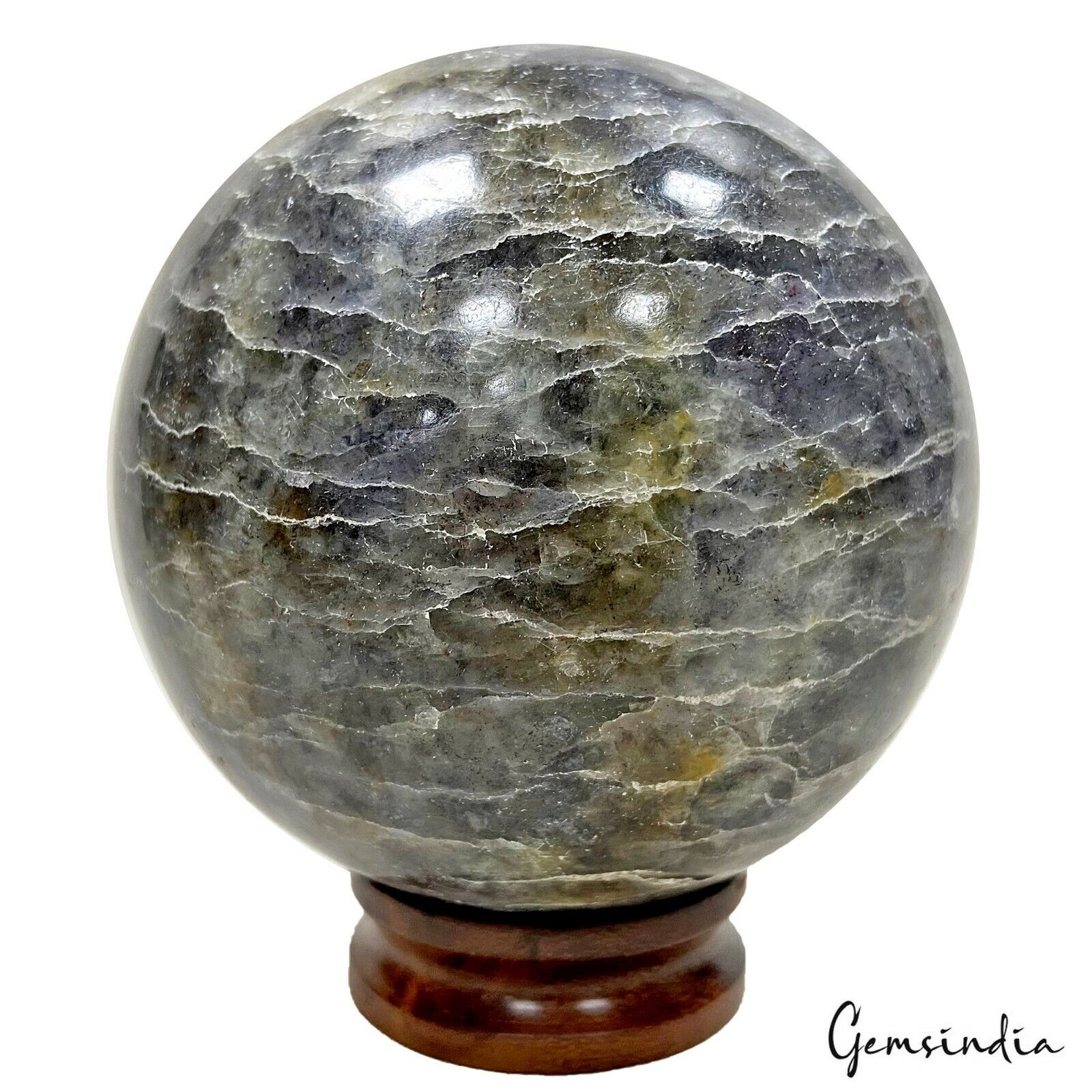 3100 Cts Natural Agate Crystal Healing Sphere/Ball Gemstone Home Decor ~3.25