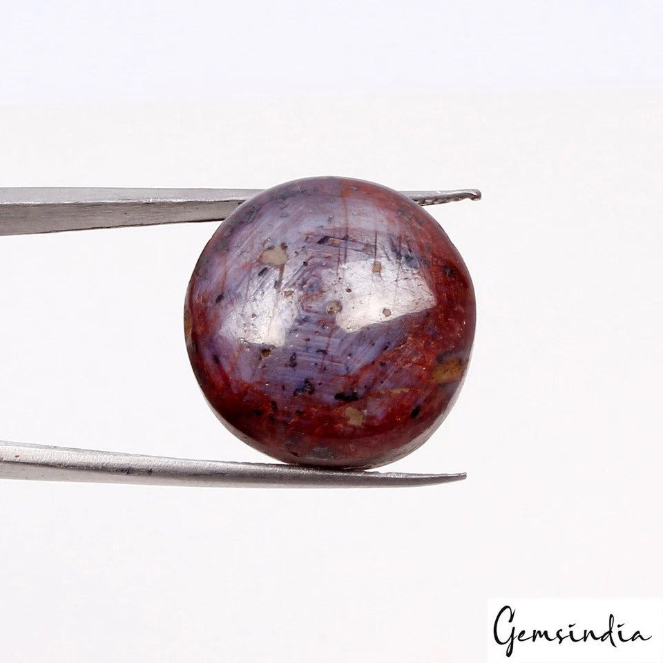 Ruby Cabochon, Untreated, Red — 17x11 mm, 37.60 Ct