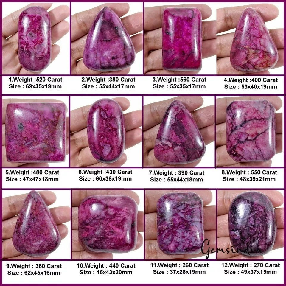 5040 Ct Natural Ruby Mix Cabochon Earth Mined Huge Wholesale Gemstone Lot 12 Pcs