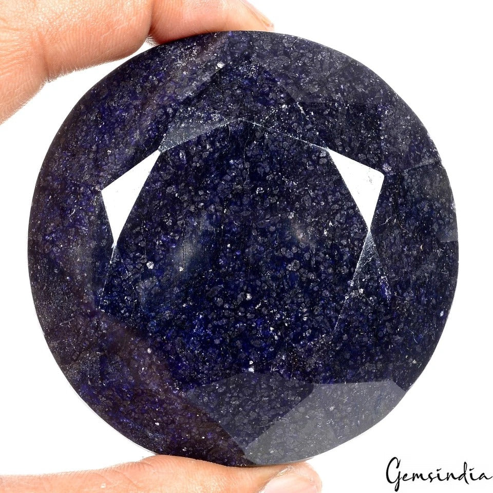 1970 Cts Natural Blue Sapphire Round Cut Huge Earth mined Museum Size Gemstone