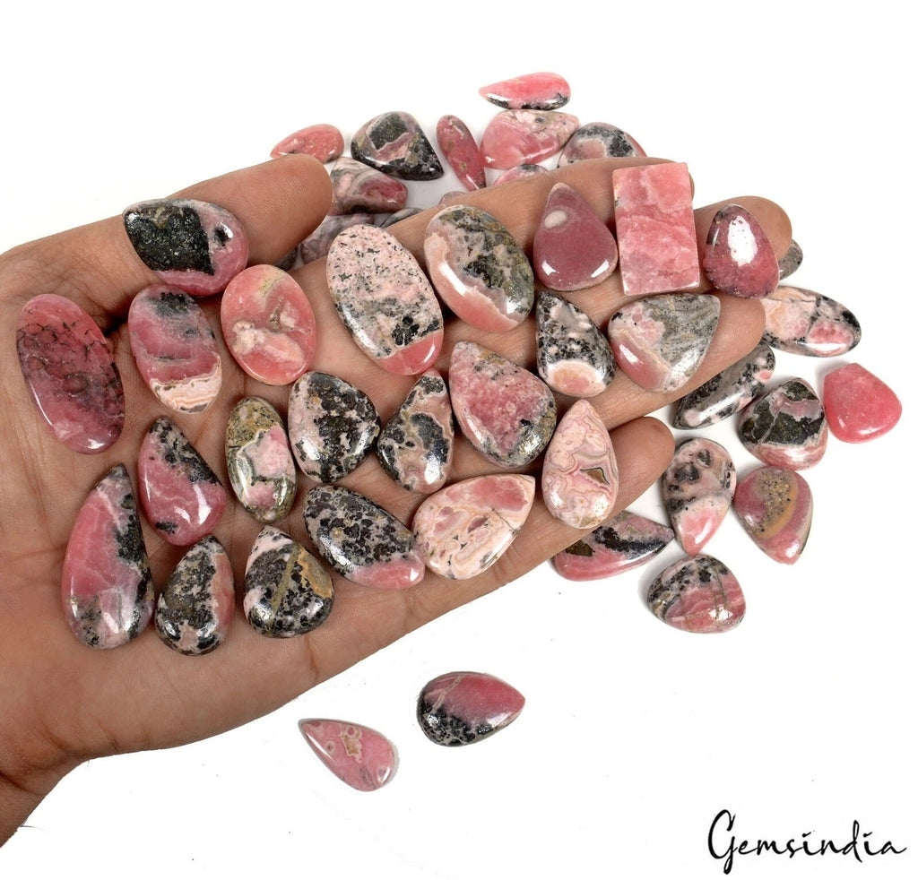 1100 Ct Natural Rhodochrosite Mix Cabochon Loose Untreated Designer Gemstone~55P