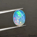 2.20 Ct Natural Untreated Welo Multi Fire Opal Oval Cabochon Loose Gems For Ring