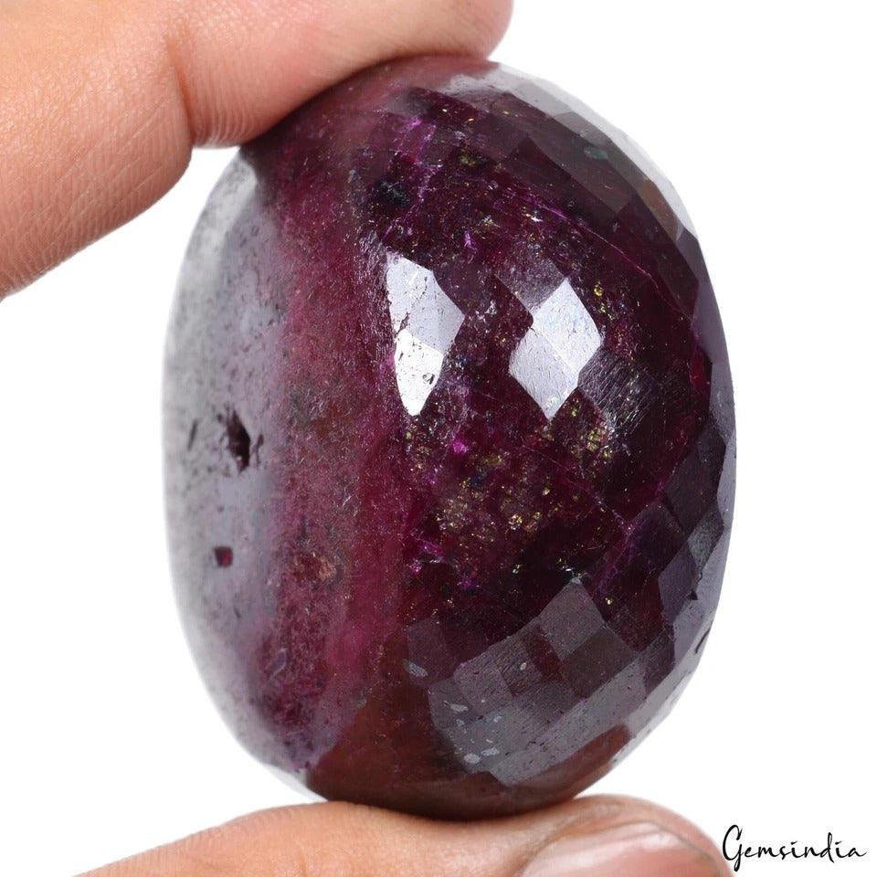 1000 Ct Natural Earth Mined Red Ruby Super Huge Round Drilled Bead Gemstone~53mm