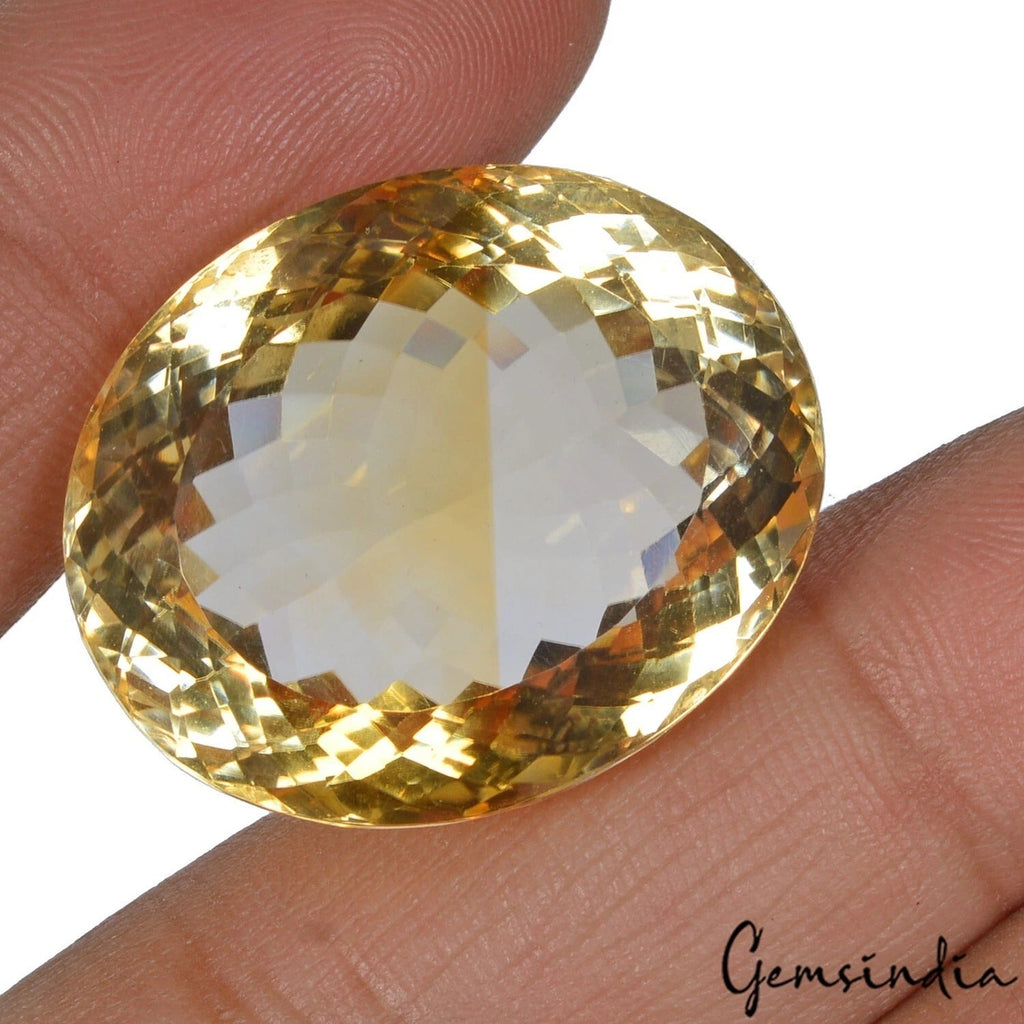 Large & Clean 69.00 Cts Natural Yellow Citrine Oval Cut Loose Unheated Gemstone