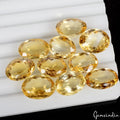 VVS 10 Pcs Natural Yellow Citrine 14-16mm Oval Cut Unheated Gemstones~ 92.70 Cts