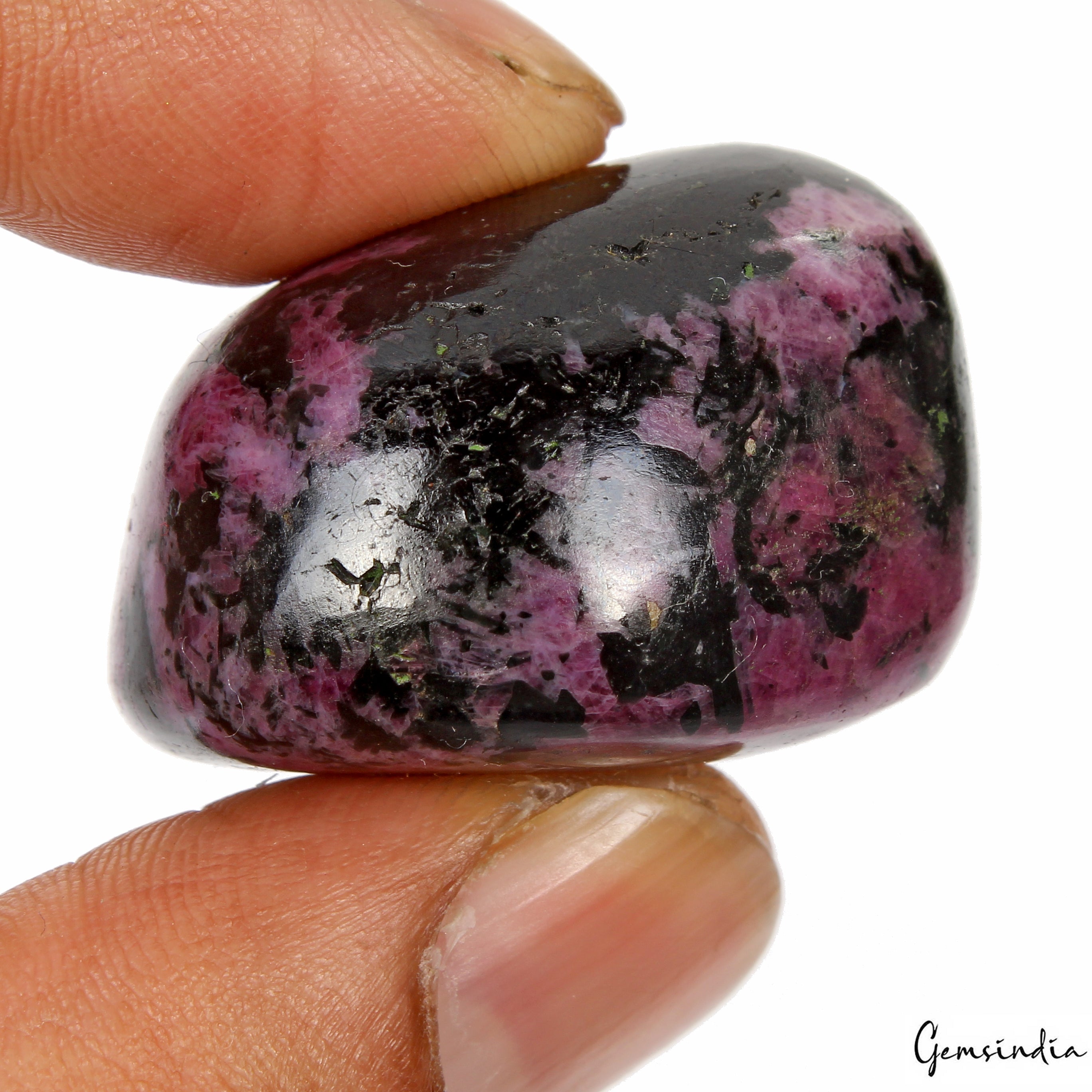 Certified 207.20Ct Natural Ruby Zoisite Crystal Healing Tumble Polished Gemstone